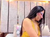 Amateur striptease and Solo masturbation