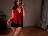 Hot brunette from squirt masturbating on webcam