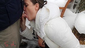 Milf Take A Fuck In The Snow With Her Neigbour