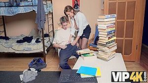 Big-titted Russian Tutor Knows How To Make Her Students 18+ Pass All The Exams 18 Min