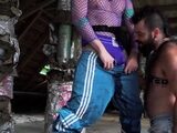 Axel Abysse Showered By Hairy Transman Before Getting Fisted