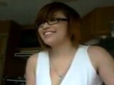 Curvy Coed Cutie Gives Head in Homemade Vid