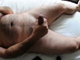 Hairy Amateur Hunk Strokes His Fat Uncut Cock