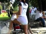 Hitch hiking teen outdoor public fuck in this hd video