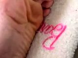 Maitresse Madelines solo foot fetish POV
