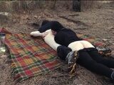 Roadtrip slut gets cock  piss and ass