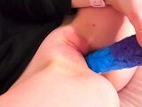 Sweet beauty masturbating on webcam close up