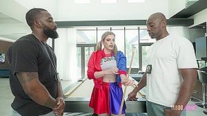 Two Bbc Cops Fill Harley Quinns Every Hole – Anal And Dp – Cory Chase