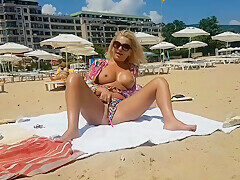 Public Beach Orgasm With Lovens Lush Control By My Stepbro With Loly Amateur