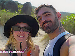 Sammm Next Door – Hiking To A Nudiste Beach In Brazil – Outdoor Sex Date Night #30