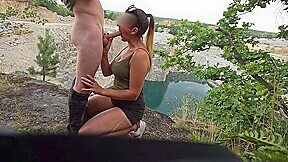 j avale sa queue dans ma gorge en exterieur