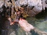 Sexy Siren Appears in the Water for a Public Blowjob