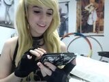 Curly Blonde Teen Records Solo Dildo Masturbation More at