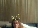 Lovely Amateur teen brunette masturbating outdoor