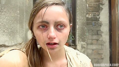 Horror Foursome In Backyard With Stepdaughter And Stepmother