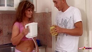 Instead Of Doing The Dishes Milf Wants Her Pussy Eaten And Dicked Down