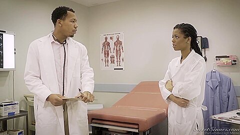 Ebony Doctor And Skinny Teen 18+ Sex