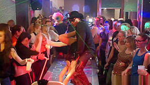 European party teens 18+ have an orgy in the club