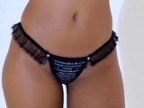Hot Mexican Amateur Shows Off Her Thong