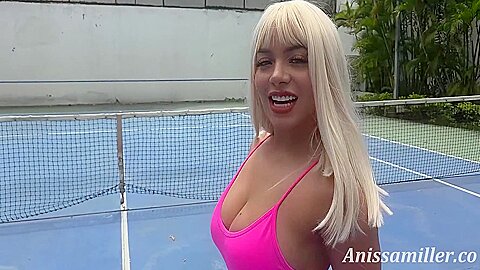 I Was Supposed To Practice My Serve, But I Ended Up Swallowing His Entire Cock