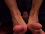Interracial foot fetish sex with a sexy brunette
