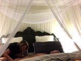 Amateur Blonde Blowjob handjob and cumshot