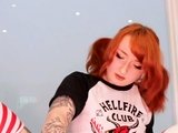 Beautiful wife masturbating show with webcam with toys