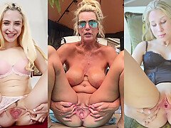 Blonde Trailer Trash Spread Their Pussies Open