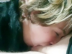 Emily Addams Sucking Dick In Black Fur Coat