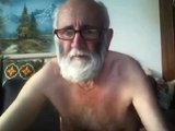 Grandpa Stroking on Webcam
