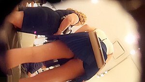 Smoking hot Canadian blonde upskirt in shoe store!!!