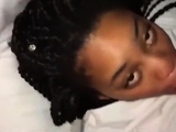 African Amateur Sucks a Big Black Cock