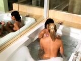 Amateur blonde and brunette have hot lesbian sex
