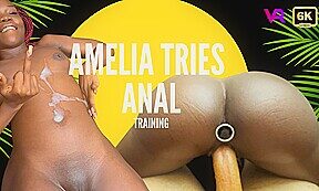 Amelia Tries Anal Training
