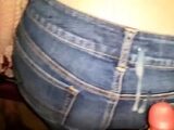 American Brunette in Jeans Cums on Webcam