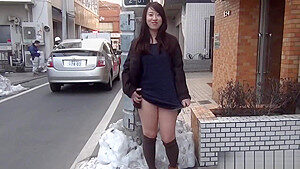 Asian Babe Shows Panties