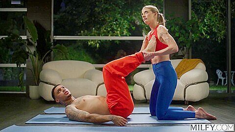 Barbie Feels – Fit Yoga Milf Rides College Cock