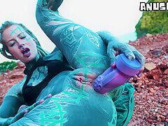 Dildo Play Outside My Asshole To The Point Of Pissing