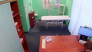 Doctor Spies Nurse While Changing