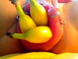 Extreme Pussy Pumping: Banana Fist on Webcam