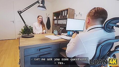 Hot Customer Wanted To Get A Loan, But Got Fanal Sexed Eventually. Sexy Sex With Arina Shy