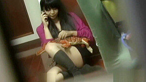 Japanese ho rubs herself