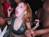 Petite Redhead Madi Goes Airtight In First BBC Gangbang