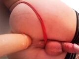 Sissy Femboy CD Gaping with Dildo and Fisting