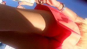 Calcinha no caminho para o trabalho