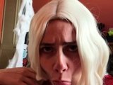 Glam blonde ass cumshot after hardcore anal