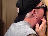 Lumbersexual gloryhole zaddy giving BJ